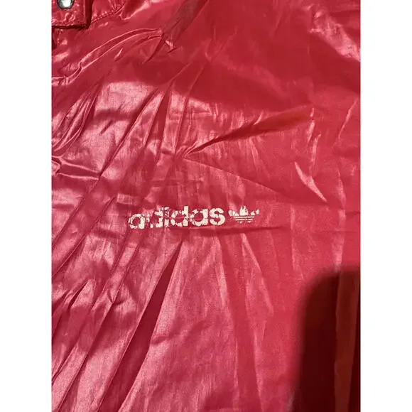 Vintage Adidas 3 Stripe Windbreaker Hot Pink L - Picture 7 of 7